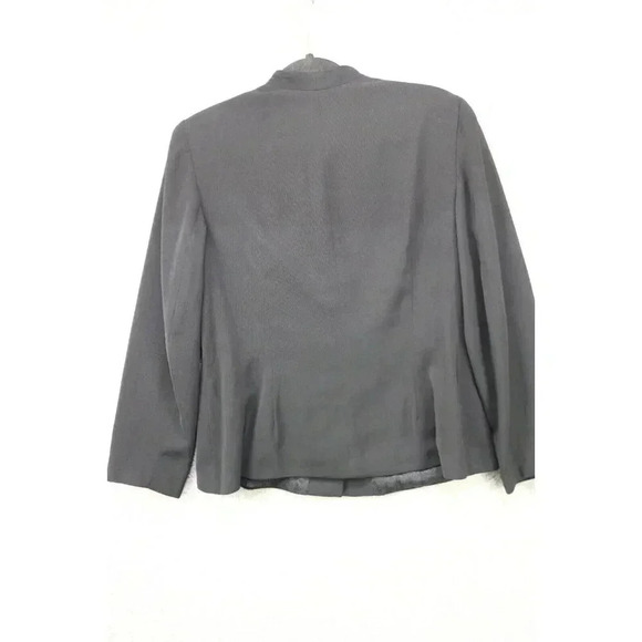 Talbots Petites Black Collarless Lined Blazer-Size 14-Office-Business - Picture 8 of 9